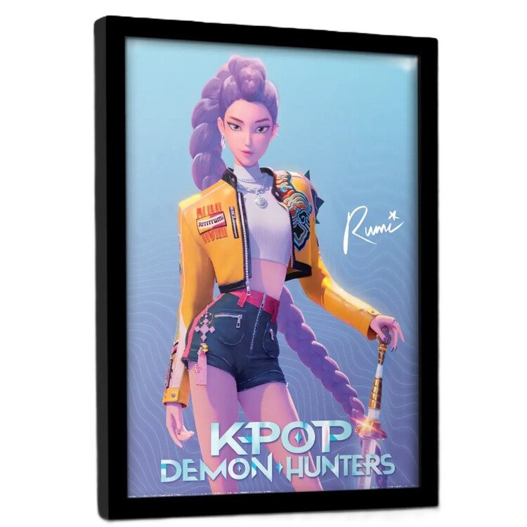 Zarámovaný plakát K-Pop Demon Hunters - Rumi