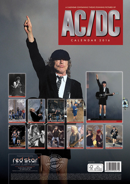 AC/DC - Kalendáře na zeď 2016 | Kup na Posters.cz
