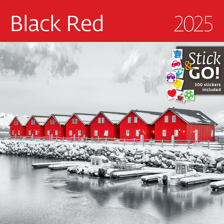Kalendář 2025 Black Red