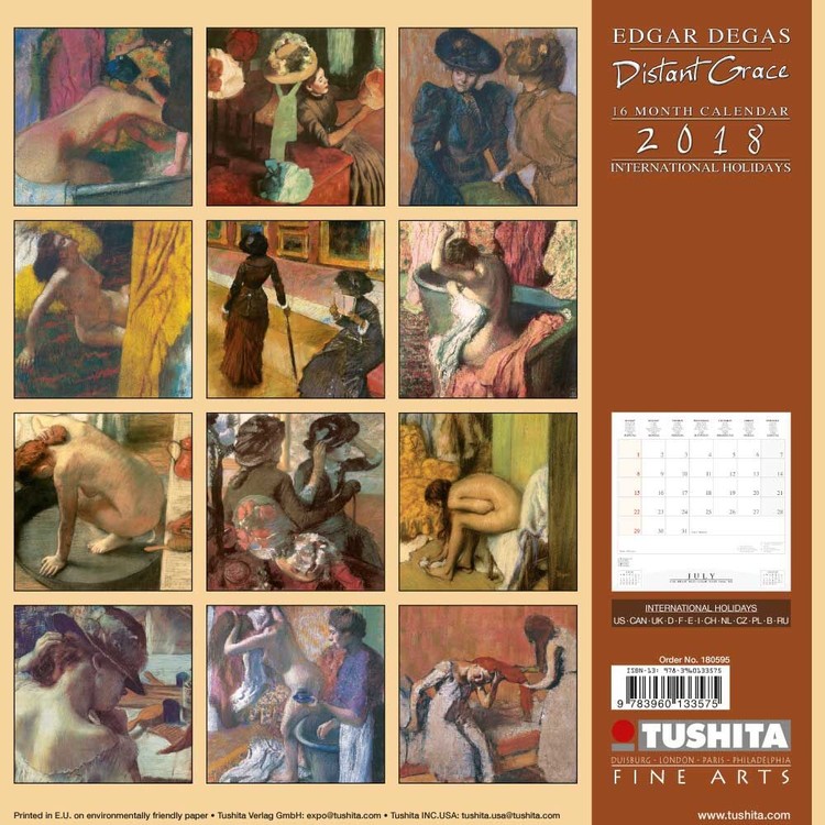 Kalendář 2018 Edgar Degas - Distanz Grace