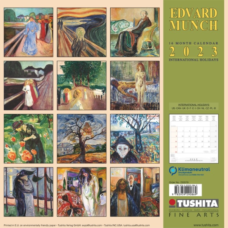 Kalendář 2023 Edvard Munch