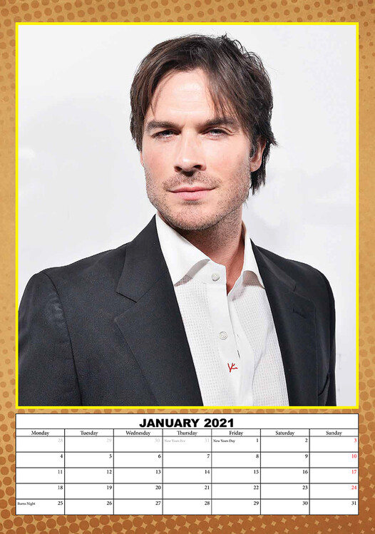 Kalendář 2021 Ian Somerhalder