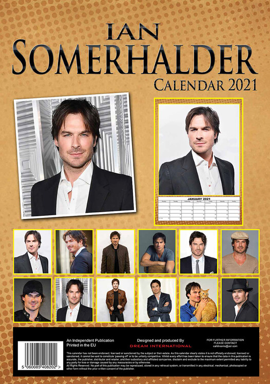 Kalendář 2021 Ian Somerhalder