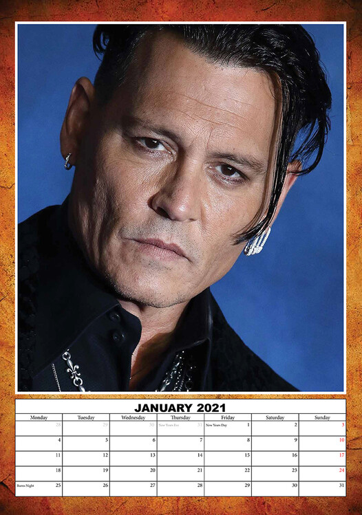 Kalendář 2021 Johnny Depp