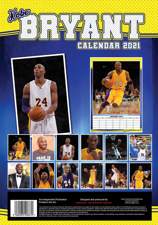 Kalendár 2021 Kobe Bryant
