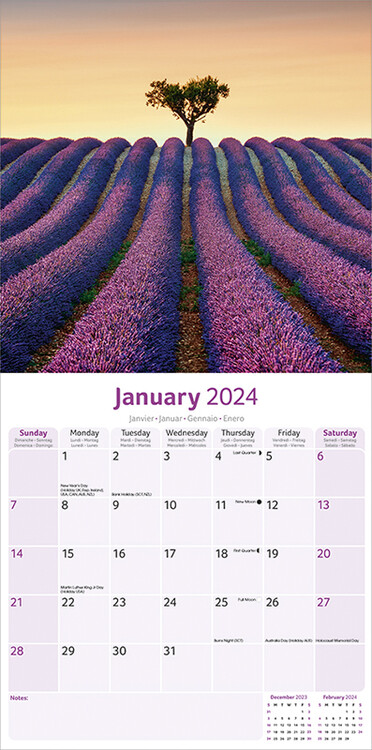 Kalendár 2024 Levanduľa
