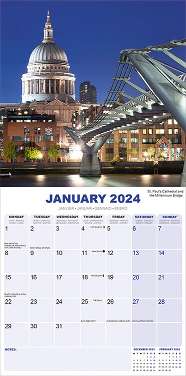 Kalendár 2024 Londýn