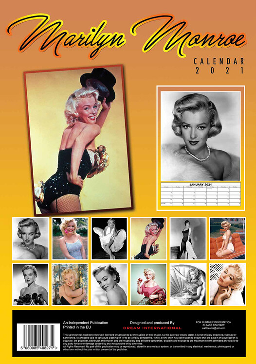Kalendár 2021 Marilyn Monroe