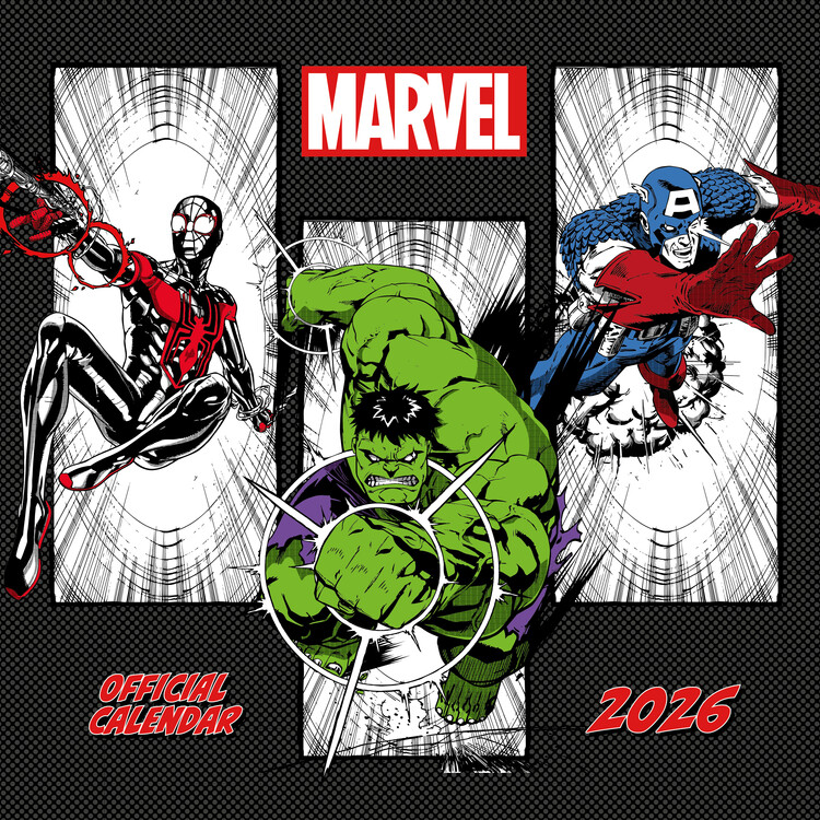 Kalendář 2026 Marvel Comics