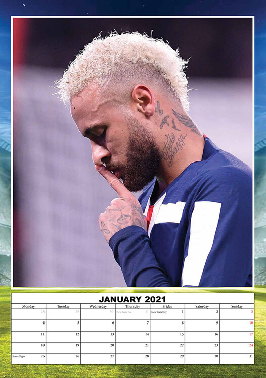 Kalendář 2021 Neymar