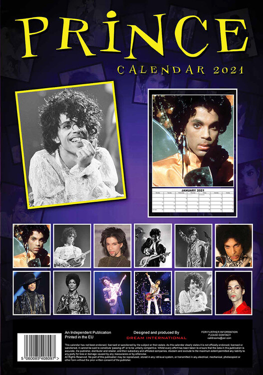 Kalendář 2021 Prince