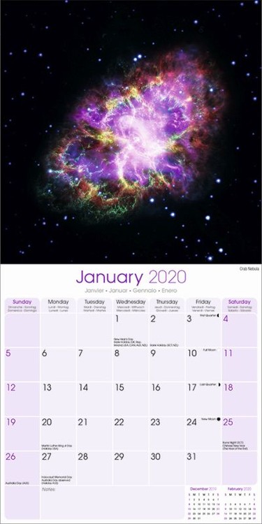 Kalendář 2020  Spaced Out