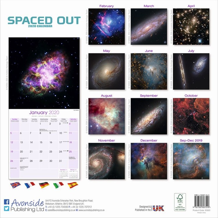 Kalendář 2020  Spaced Out
