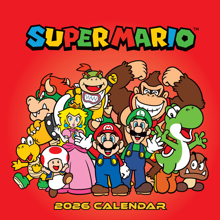 Kalendář 2026 Super Mario