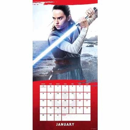 Kalendarz 2018 Gwiezdne wojny: Ostatni Jedi 