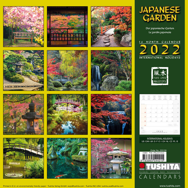 Japanese Garden Kalendarze ścienne 2022 Kup na Posters.pl