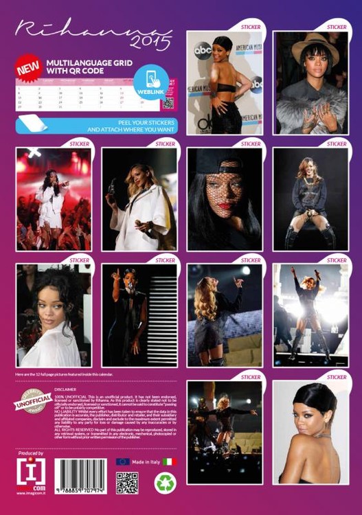 Kalender 2015 Rihanna