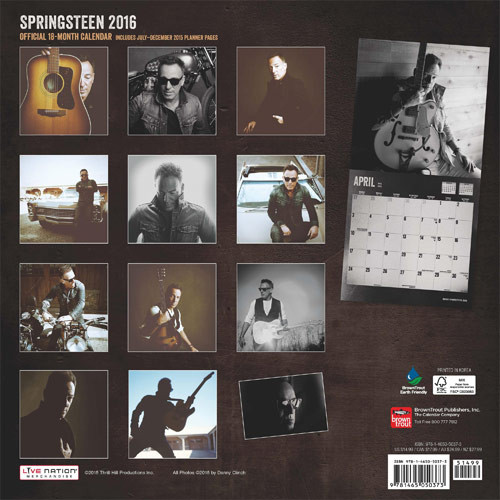 Bruce Springsteen Wandkalender 2022 Bei Europosters