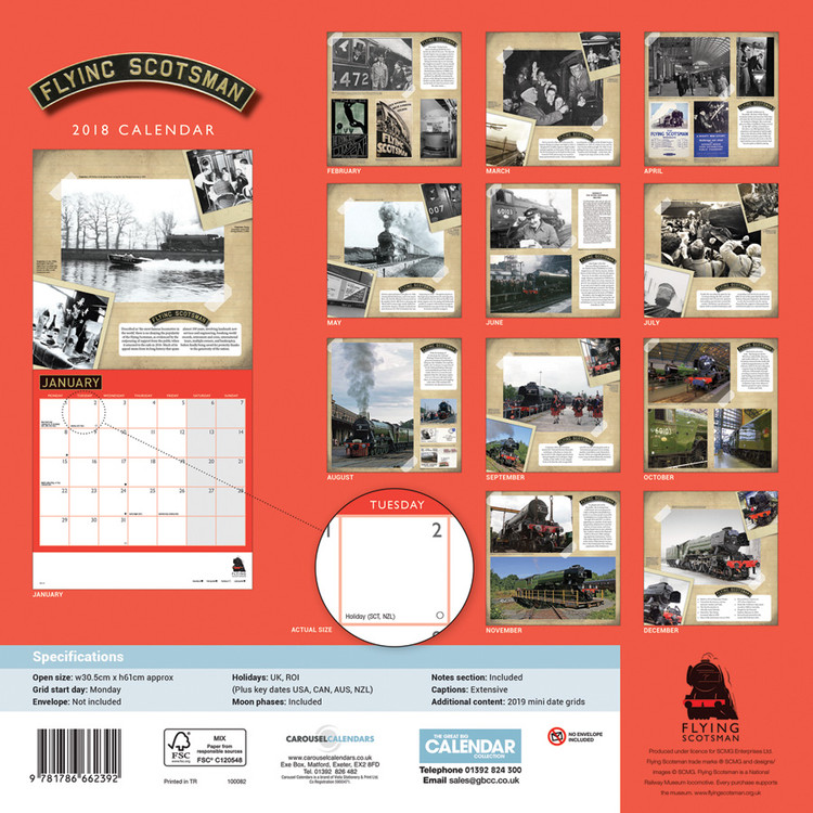 Flying Scotsman Calendars 2021 On Ukposters Ukposters