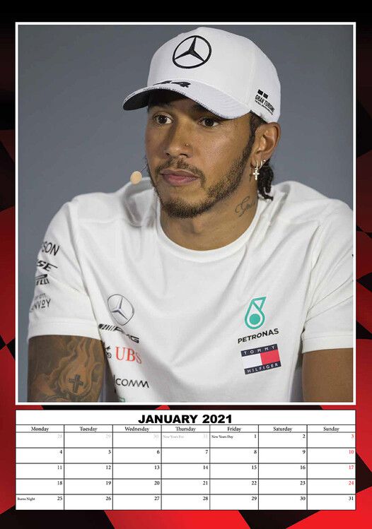 Lewis Hamilton Wandkalender Bei Europosters