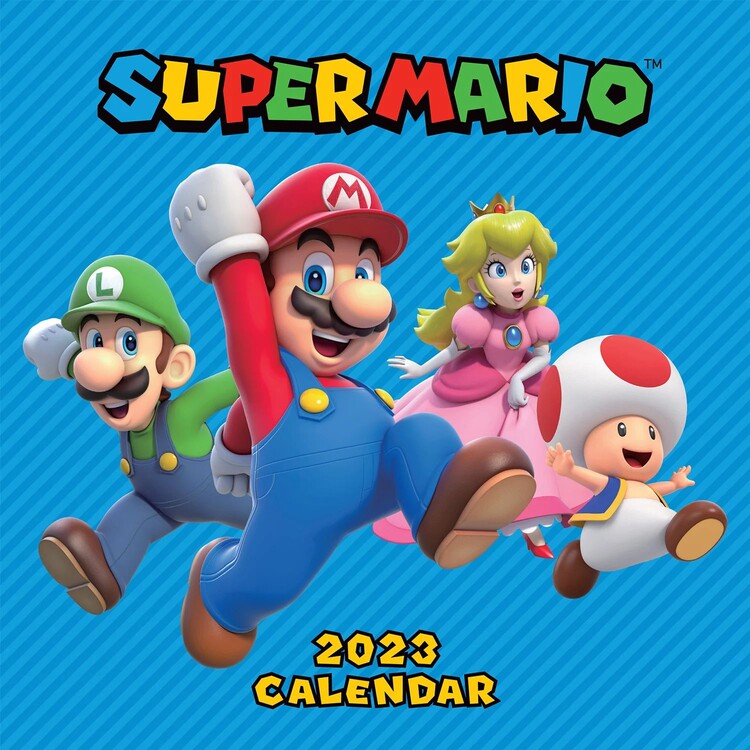 Super Mario 2023 Väggkalendrar 2023 Köp på Europosters