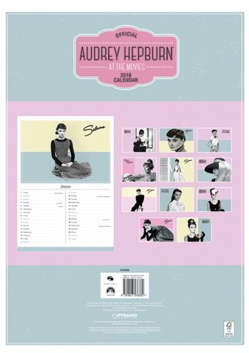  Kalender 2020 Audrey Hepburn A3 EuroPosters se