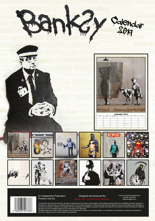 Banksy - Wandkalender 2025  Kaufen bei Europosters