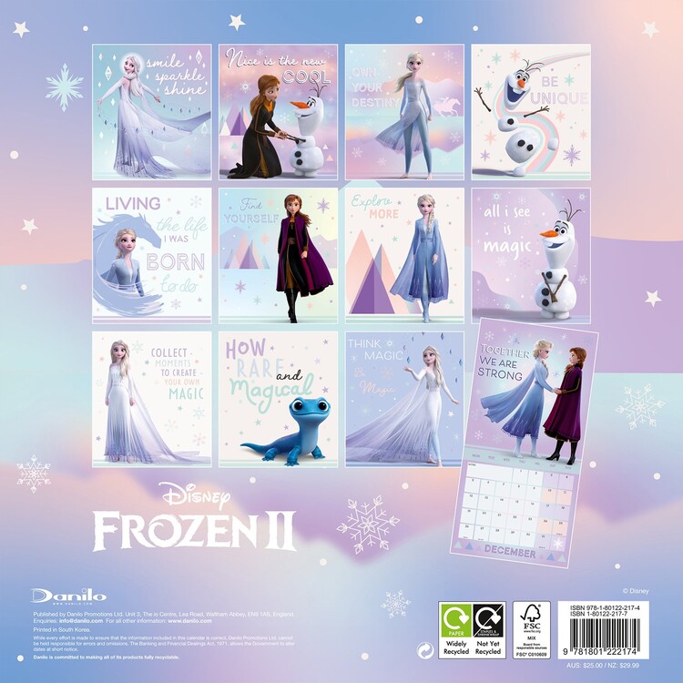 | 2022 Europosters - Frozen Disney bei - Wandkalender Kaufen