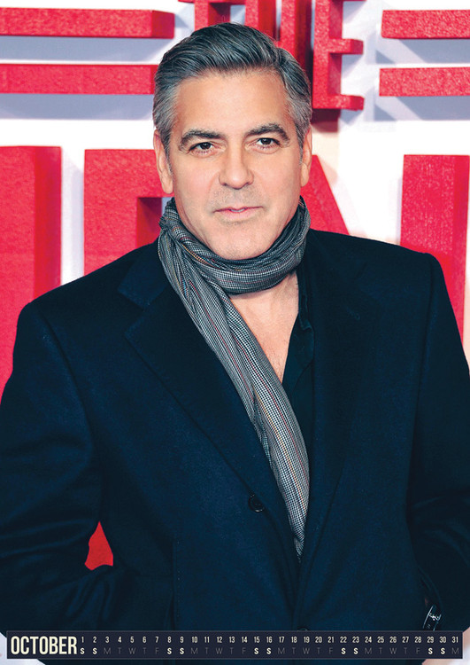 George Clooney Wandkalender 2022 Bei Europosters