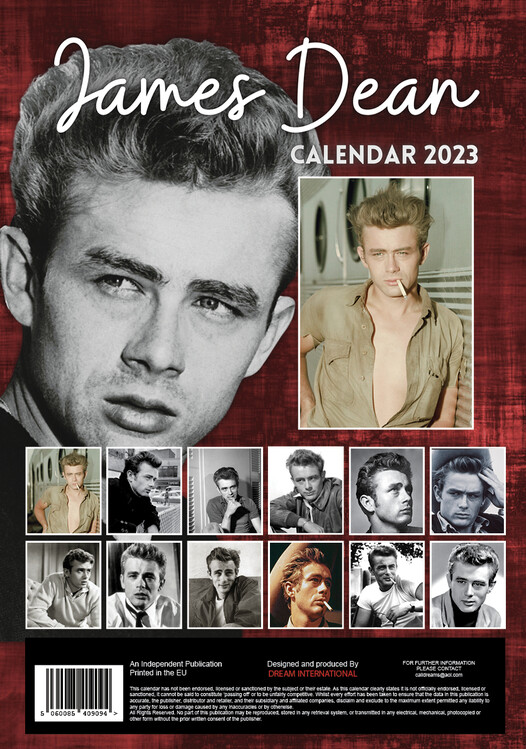 James Dean - Veggkalendre 2023  Kjøp hos Europosters