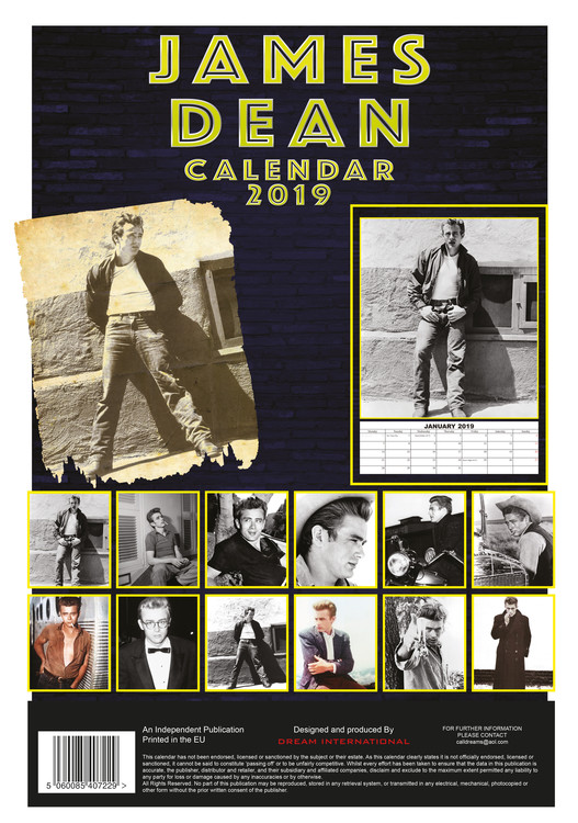 James Dean - Wandkalender 2024  Kaufen bei Europosters