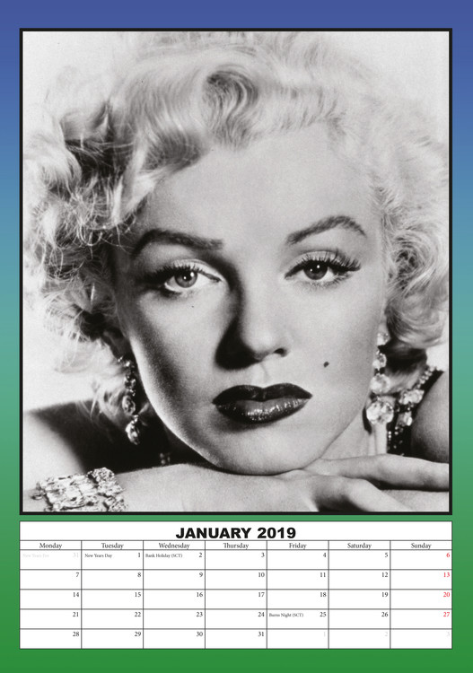 Marilyn Monroe - Veggkalendre 2025  Kjøp hos Europosters