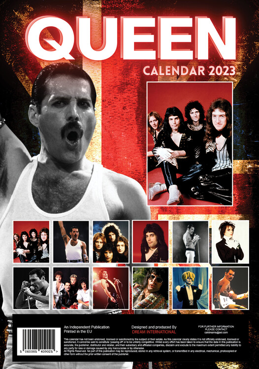 Queen Wandkalender 2023 Kaufen bei Europosters