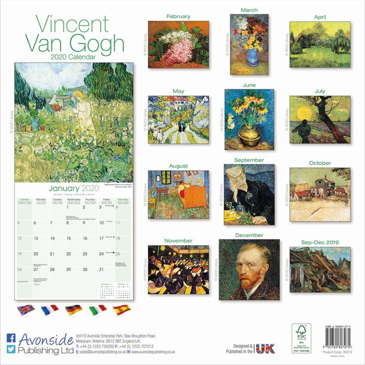 Van Gogh - Wandkalender 2020 | Kaufen bei Europosters