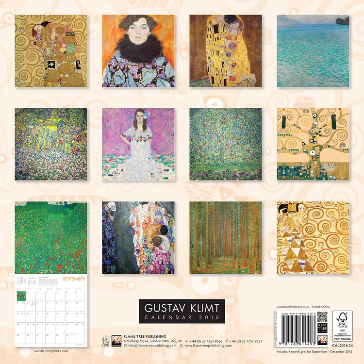 røgelse grådig ignorere Gustav Klimt - Vægkalendere 2016 | Køb på Europosters.dk