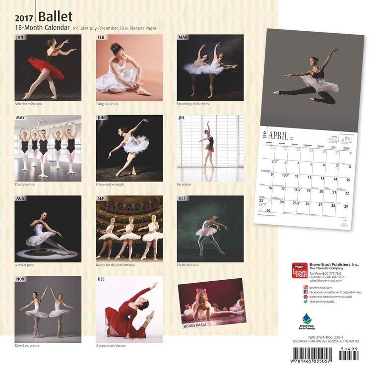 Ballet - Wandkalenders voor 2017 | Koop bij