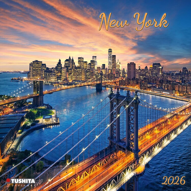 Kalender 2026 New York Sunrise
