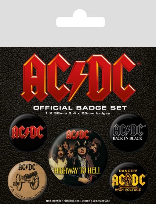 Kitűző készlet AC/DC - Logo