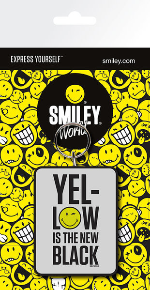 Klíčenka Smiley - Yellow is the New Black