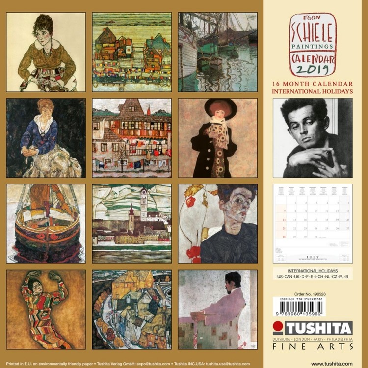 2022 Calendar Egon Schiele - August Calendar 2022