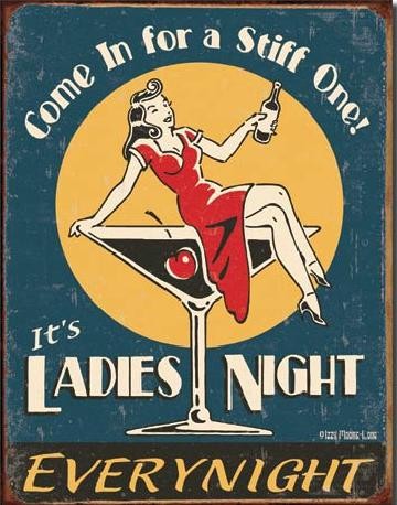 Kovinski znak MOORE - Ladies Night