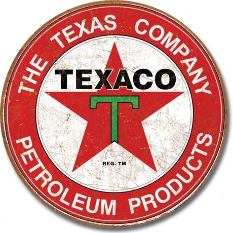 Kovinski znak TEXACO - The Texas Company