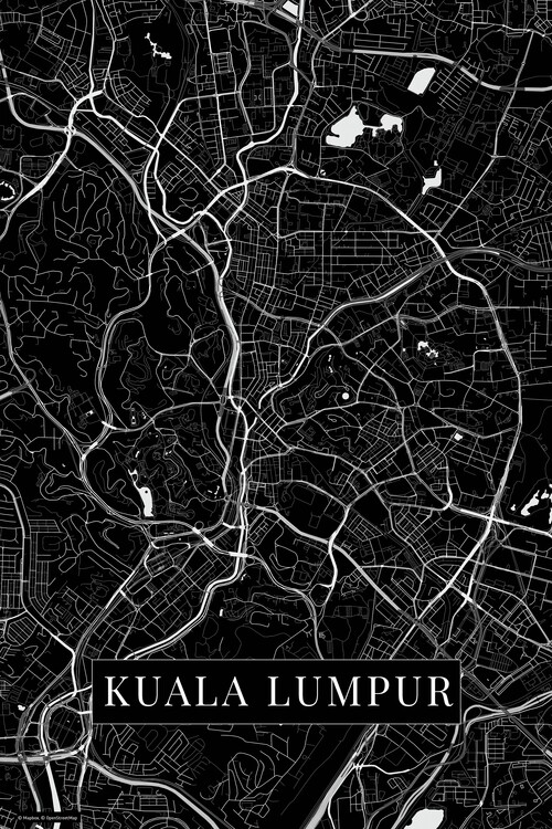 Tričko Kuala Lumpur black