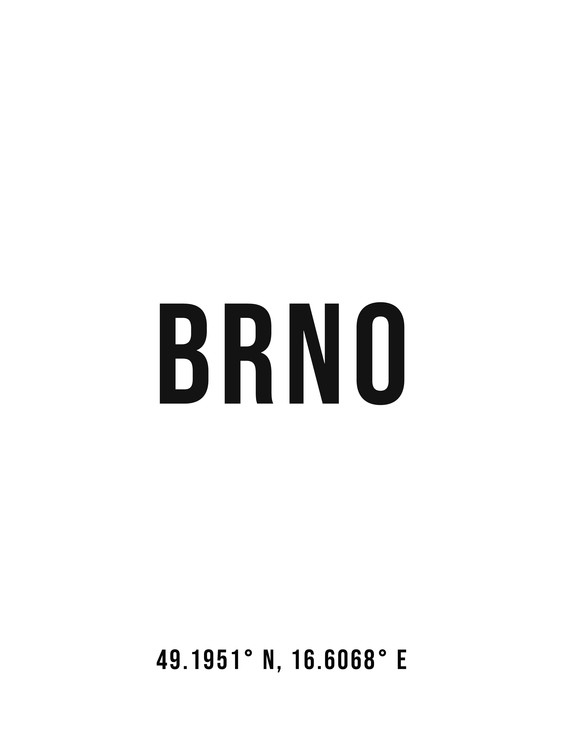 Illustrasjon Brno simple coordinates