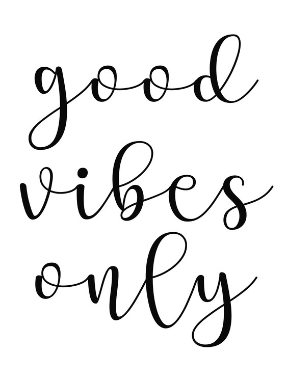Illustrasjon good vibes only