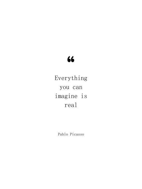 Illustrasjon Picasso quote