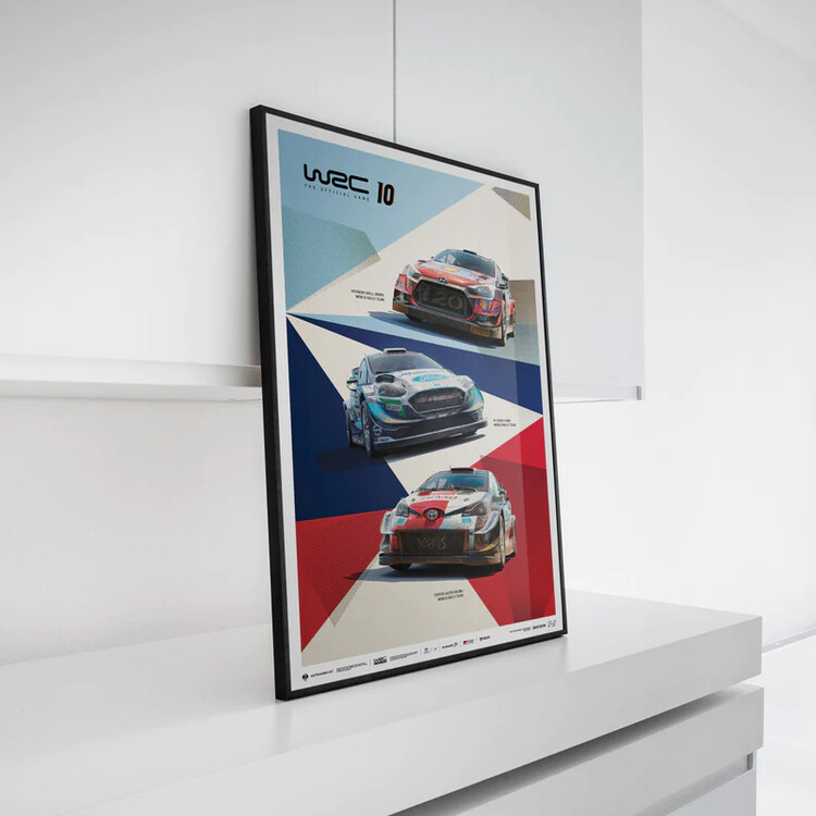WRC 10 - The official game cover Kunsttrykk