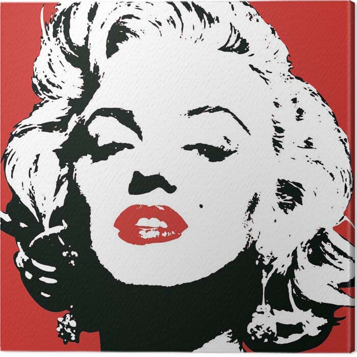 Marilyn Monroe - Red Billede på | Vægdekorationer | Europosters