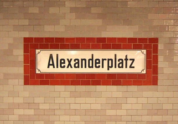 Billede på lærred Berlin U-Bahn Subway Station