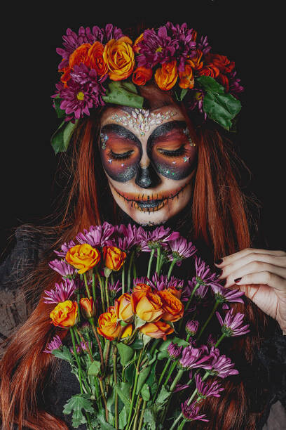 Billede på lærred Catrina make up halloween